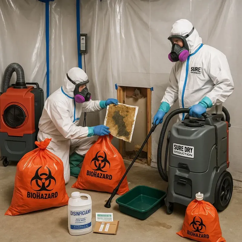 Contaminated Water Handling Protocols process in Mercer County, ND